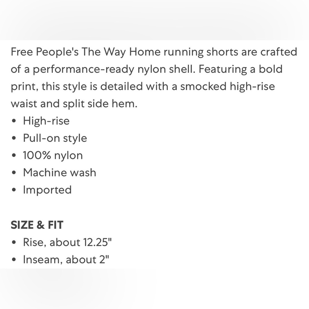 Free People Movement The Way Home running workout shorts multicolored high waist - Picture 7 of 7
